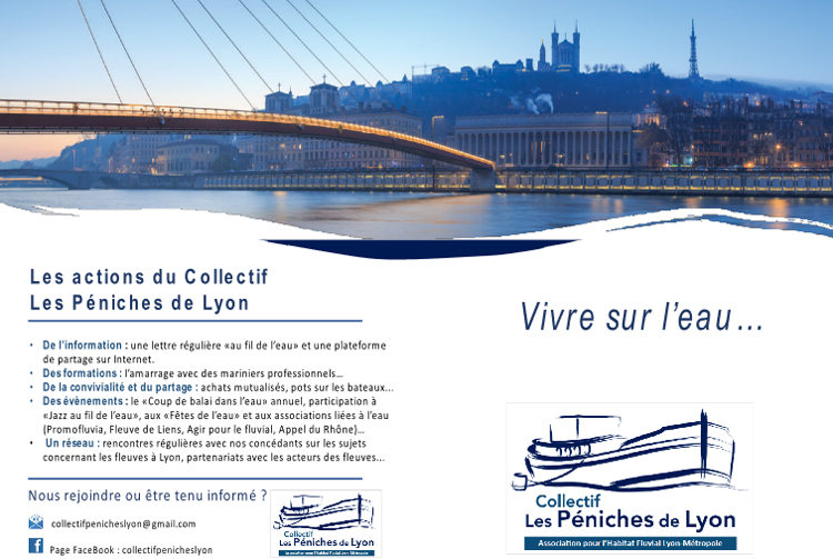 ADHF-F EN REGIONS : Collectif Les Péniches du Rhône - Flyers de communication